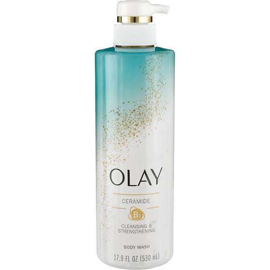 Olay ceramide cleansing and strengthening body wash