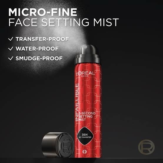 L'Oreal Paris Infallible 3-second Setting Spray, Long-Lasting Fixing Spray - Image 2