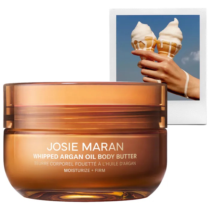 Josie Maran 
Vanilla Vibezzz - Whipped Argan Oil Refillable Firming Body Butter Jar