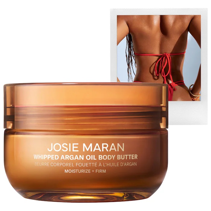 Josie Maran -Golden Hour (Amber, White Musk) - Whipped Argan Oil Refillable Firming Body Butter