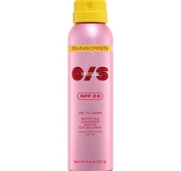 One/Size On 'Til Dawn Mattifying Sunscreen Makeup Setting Spray SPF 28