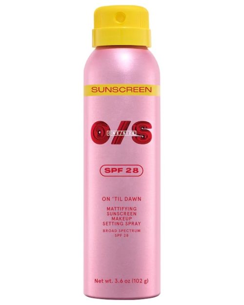 One/Size On 'Til Dawn Mattifying Sunscreen Makeup Setting Spray SPF 28