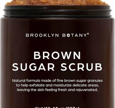 Brooklyn Botany Brown Sugar Body Scrub - Moisturizing and Exfoliating Scrub - Fights Acne, Fine Lines & Wrinkles, - 10 oz