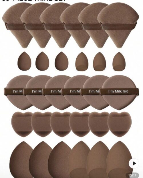 30pcs makeup blender & puff kit