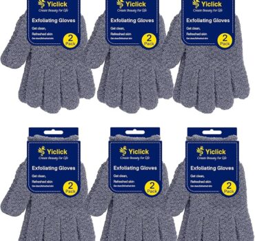 Yiclick 2pcs Heavy Exfoliating Gloves, Body Scrub Glove For Shower Bath, Body Scrub Exfoliator
