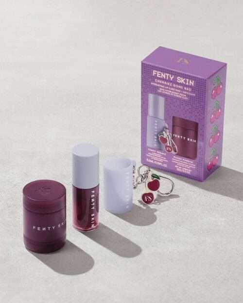 Fenty Beauty by Rihanna Cherriez Gone Bad Hydrating Lip Care Duo + Keychain