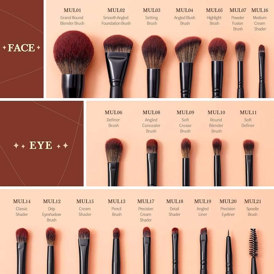 Jessup reliable professional Makeup brush set- 21pcs - Image 2