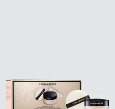 Laura Mercier Indulgent Icons Translucent Loose Setting Powder & Velour Puff Makeup Gift Set