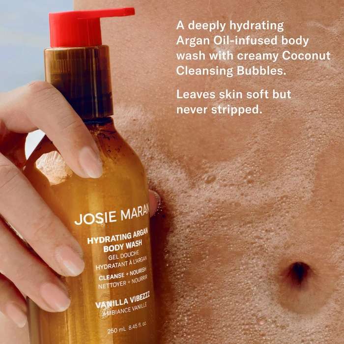 Josie Maran Hydrating + Cleansing Argan Refillable Body Wash - Image 5