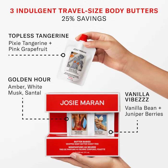 Josie Maran Butter Babies 3-Piece Body Butter Minis Kit - Image 2