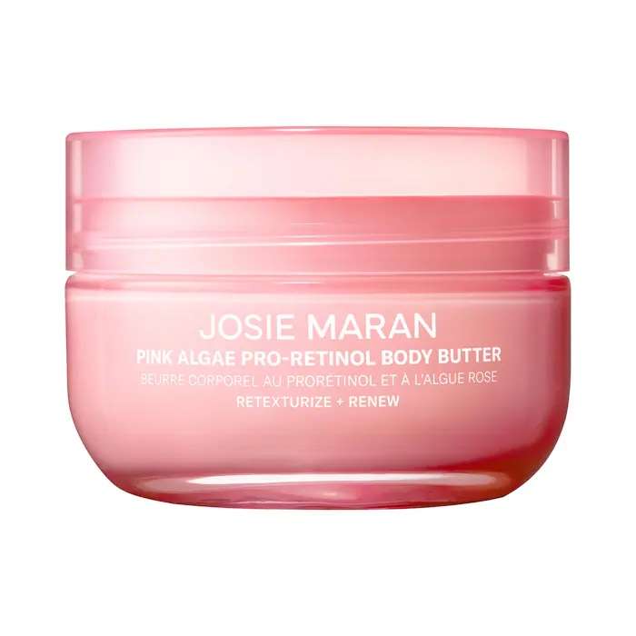 Josie Maran Pink Algae Pro-Retinol Body Butter for Anti-Aging and KP
