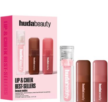 HUDA BEAUTY Bronze Nudes Lip And Cheek Best Sellers