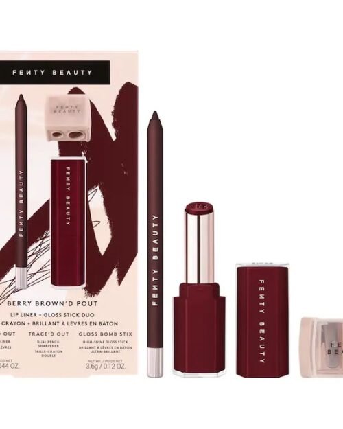 Fenty Beauty Berry Brown'd Pout Lip Liner + Gloss Stick Duo