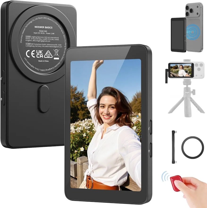 NEEWER BASICS M4C 4” Magnetic Vlog Selfie Monitor Screen
