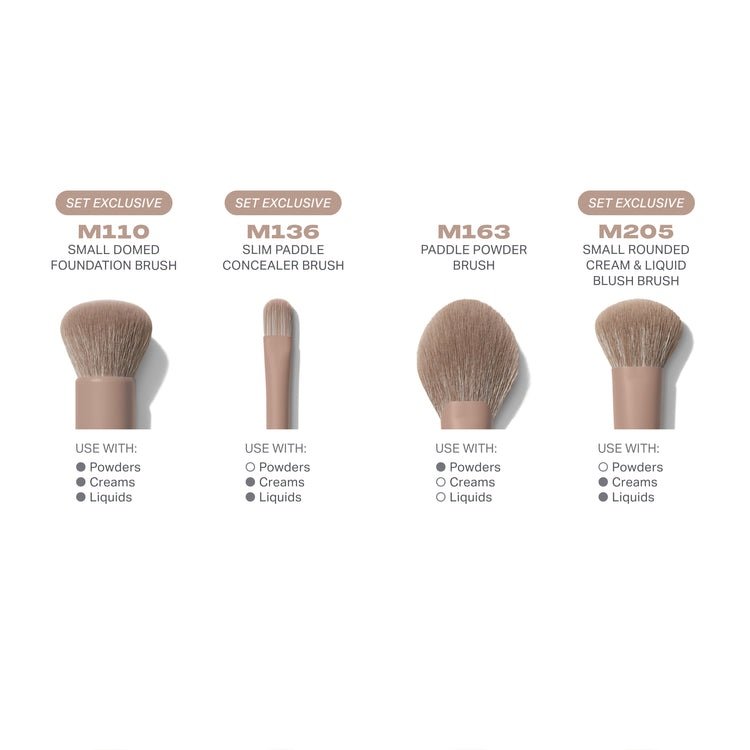 Morphe Iced Mocha 4-Piece Face Brush Set - Image 2