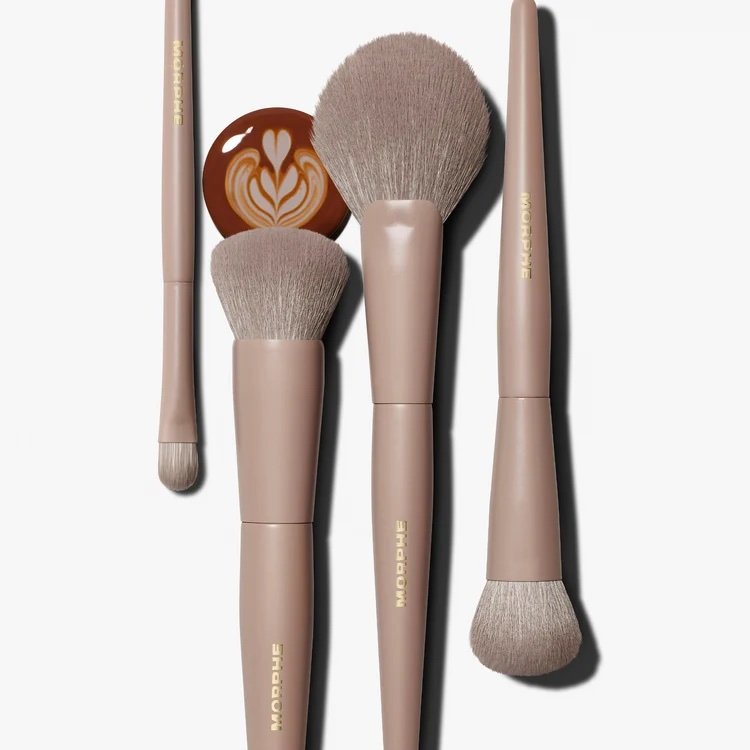 Morphe Iced Mocha 4-Piece Face Brush Set - Image 3