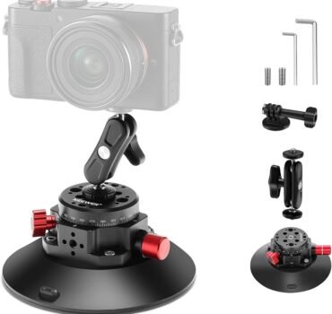 NEEWER CA013 6” Camera Suction Mount with Ball Head Magic Arm