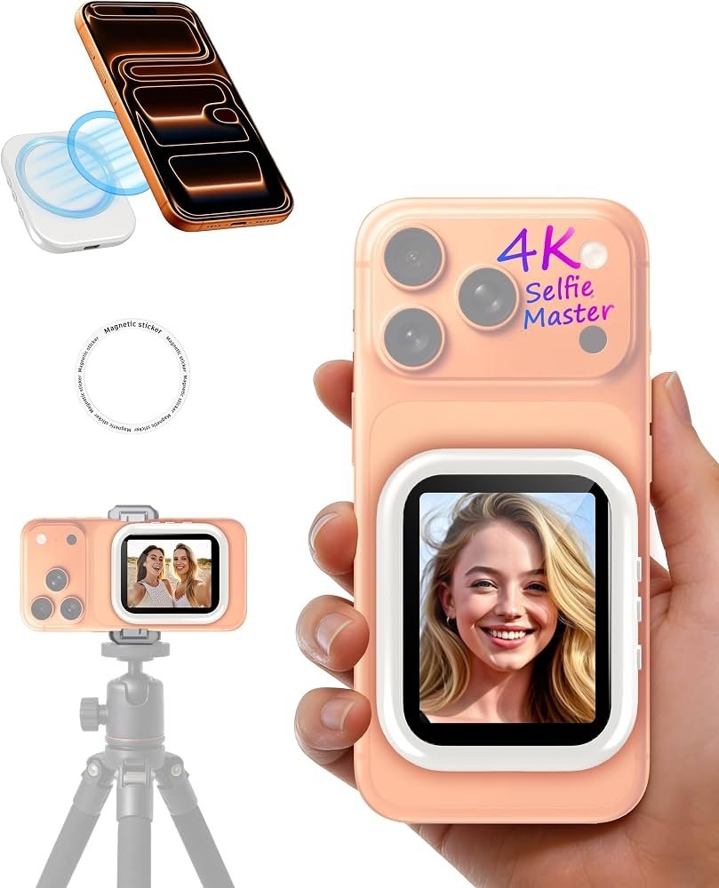 SOLLLife Magnetic Wireless Vlog Selfie Monitor for iPhone & Android