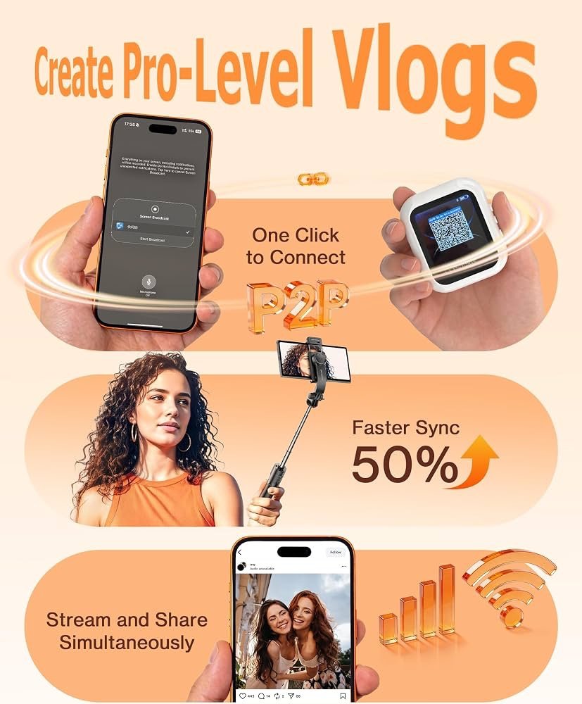 SOLLLife Magnetic Wireless Vlog Selfie Monitor for iPhone & Android - Image 5