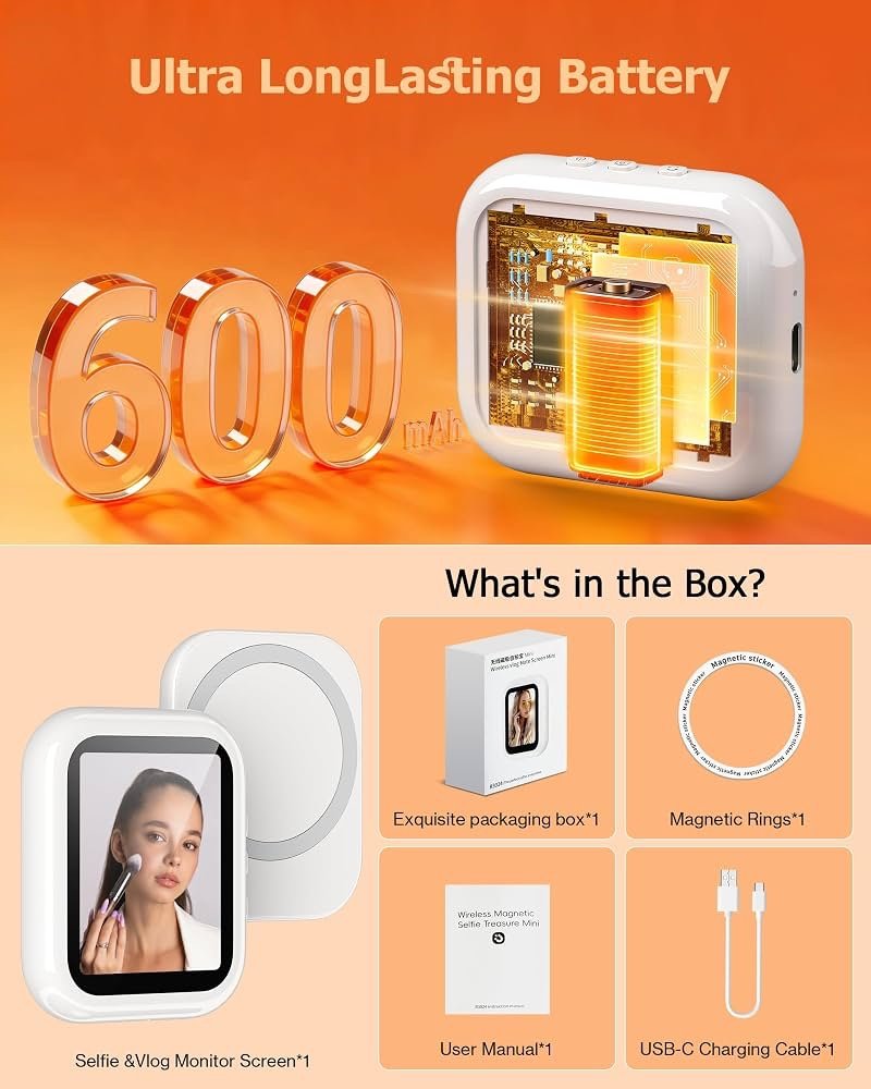 SOLLLife Magnetic Wireless Vlog Selfie Monitor for iPhone & Android - Image 7