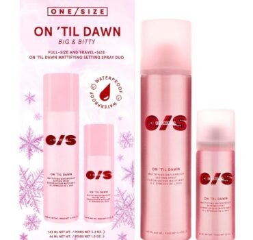 One/Size On 'Til Dawn Mattifying Waterproof Setting Spray Big & Bitty Duo