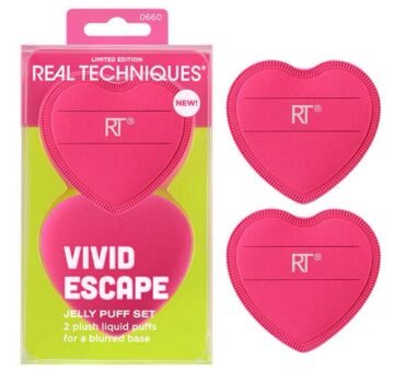 Real Technique Vivid Escape All About that Base Puff Set